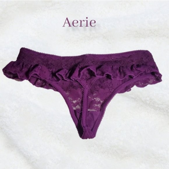 BUNDLE Aerie Flutter Lace Lengerie Thongs- XS - Picture 7 of 9